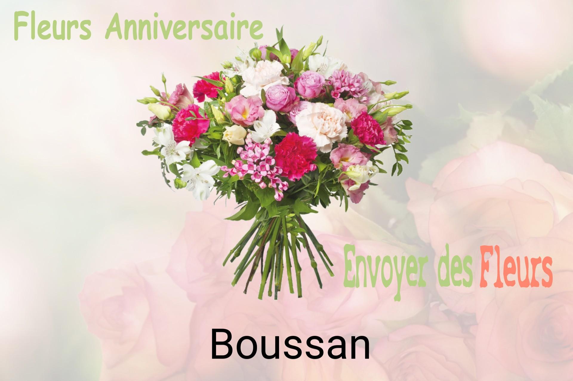 Bouquet de fleurs d’anniversaire livré à Boussan